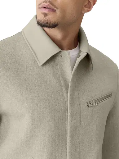 Mackage Men's Hayes Double-Face Wool Workwear Jacket - Taupe Mix Taupe | Thumbnail 6 Mackage Men's Hayes Double-Face Wool Workwear Jacket - Taupe Mix Taupe | Thumbnail 6