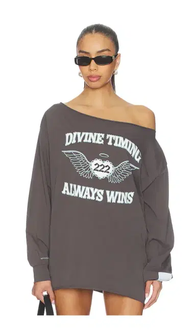 The Mayfair Group Orebella by Bella Hadid x Mayfair Hadid Divine Timing 222 Off-shoulder Longsleeve Top | Thumbnail 2 The Mayfair Group Orebella by Bella Hadid x Mayfair Hadid Divine Timing 222 Off-shoulder Longsleeve Top | Thumbnail 2