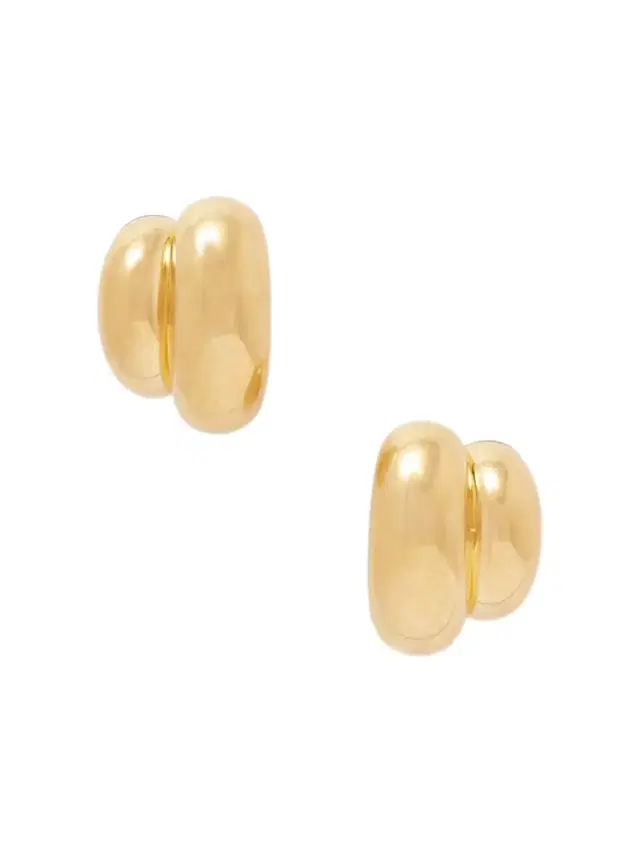 Saint Laurent Rondelle Gold-tone Earrings