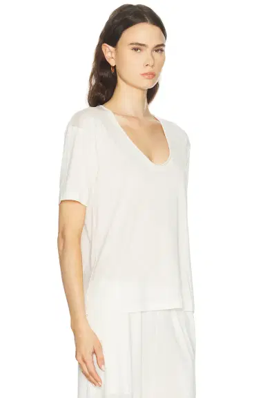Toteme Cotton Silk Tee | Thumbnail 2 Toteme Cotton Silk Tee | Thumbnail 2