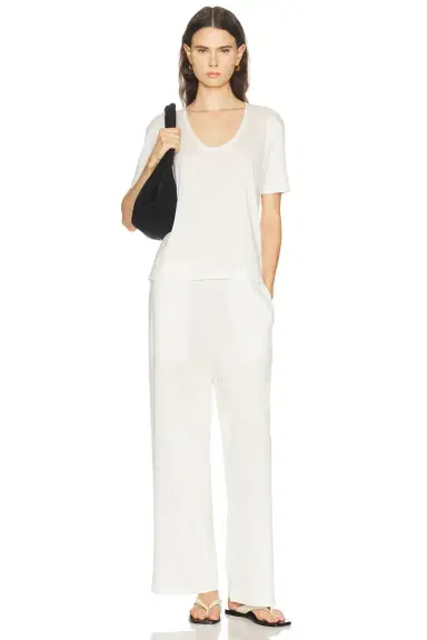 Toteme Cotton Silk Tee | Thumbnail 4 Toteme Cotton Silk Tee | Thumbnail 4