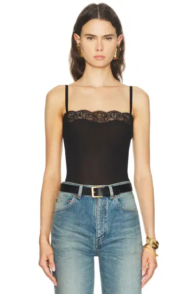 Saint Laurent Lace Tank Top | Thumbnail 1 Saint Laurent Lace Tank Top | Thumbnail 1