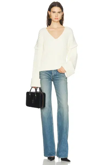 SAME Oversized V Neck Sweater | Thumbnail 4 SAME Oversized V Neck Sweater | Thumbnail 4