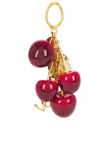 Saint Laurent Cherry Keychain | Thumbnail 2 Saint Laurent Cherry Keychain | Thumbnail 2