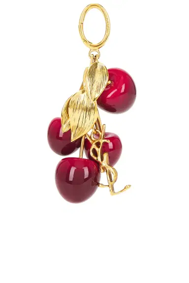 Saint Laurent Cherry Keychain | Thumbnail 1 Saint Laurent Cherry Keychain | Thumbnail 1