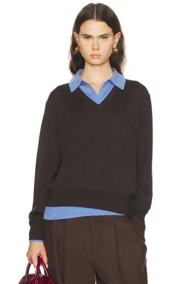 Acne Studios Kascha V-Neck Sweater | Thumbnail 1 Acne Studios Kascha V-Neck Sweater | Thumbnail 1