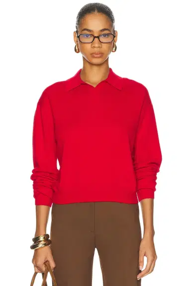 EAVES Whinifred Knit Polo | Thumbnail 3 EAVES Whinifred Knit Polo | Thumbnail 3