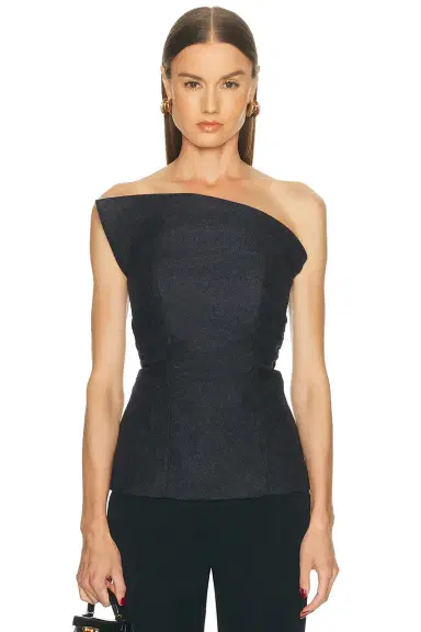 EAVES Helge Wool Flannel Structured Top | Thumbnail 3 EAVES Helge Wool Flannel Structured Top | Thumbnail 3