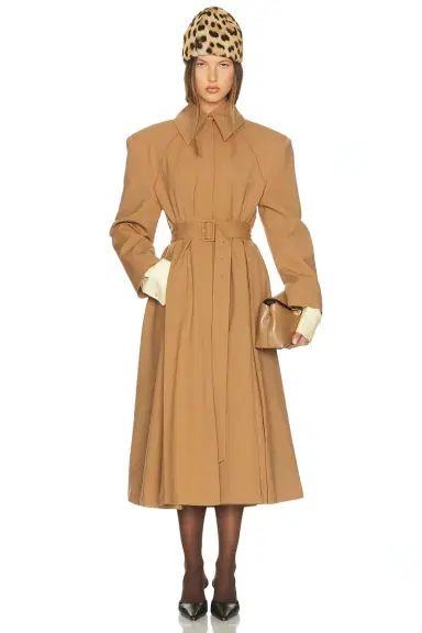 Helsa Wool Blend Midi Trench | Thumbnail 3 Helsa Wool Blend Midi Trench | Thumbnail 3