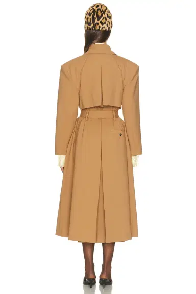 Helsa Wool Blend Midi Trench | Thumbnail 5 Helsa Wool Blend Midi Trench | Thumbnail 5