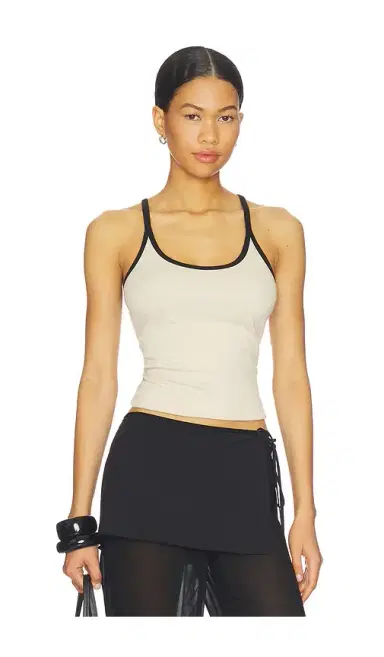 ENZA COSTA Classic Ringer Scoop Tank | Thumbnail 1 ENZA COSTA Classic Ringer Scoop Tank | Thumbnail 1