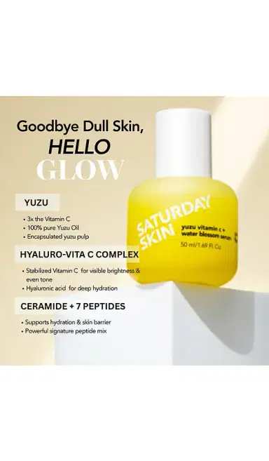Saturday Skin Yuzu Vitamin C + Water Blossom Serum 50ml | Thumbnail 2 Saturday Skin Yuzu Vitamin C + Water Blossom Serum 50ml | Thumbnail 2