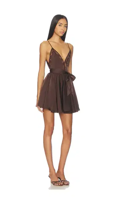 Bardot Natalia Lace Trim Mini Dress | Thumbnail 2 Bardot Natalia Lace Trim Mini Dress | Thumbnail 2