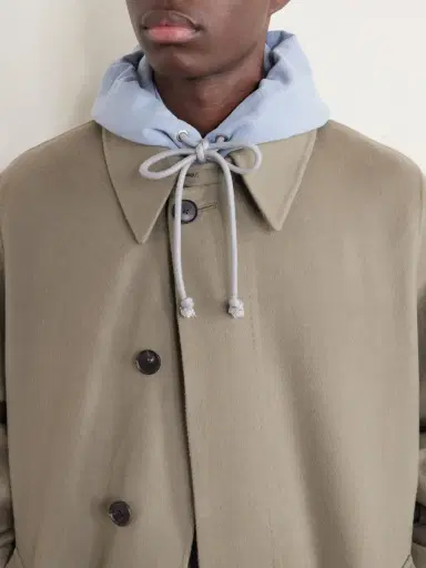 Auralee Two-Tone Cotton-Jersey Hoodie - Men | Thumbnail 5 Auralee Two-Tone Cotton-Jersey Hoodie - Men | Thumbnail 5