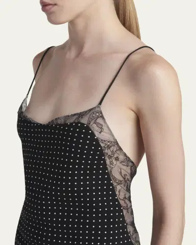 Tom Ford Polka Dot Silk Backless Maxi Slip Dress | Thumbnail 5 Tom Ford Polka Dot Silk Backless Maxi Slip Dress | Thumbnail 5