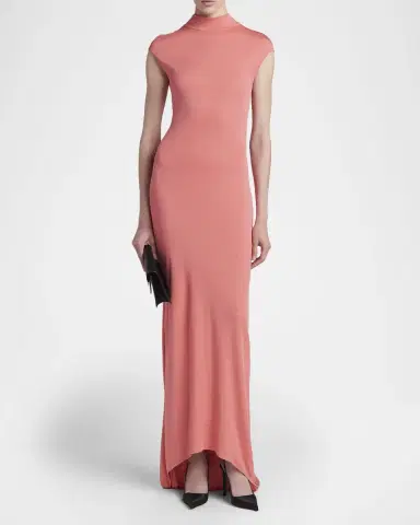 TOM FORD Twisted Backless Crepe Jersey Cap-Sleeve Maxi Dress | Thumbnail 2 TOM FORD Twisted Backless Crepe Jersey Cap-Sleeve Maxi Dress | Thumbnail 2