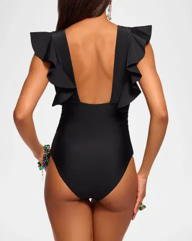 Ramy Brook Kaye Ruffle One-Piece Swimsuit | Thumbnail 3 Ramy Brook Kaye Ruffle One-Piece Swimsuit | Thumbnail 3