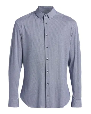 Giorgio Armani Men's Micro-Printed Stretch Button-Down Shirt | Thumbnail 1 Giorgio Armani Men's Micro-Printed Stretch Button-Down Shirt | Thumbnail 1