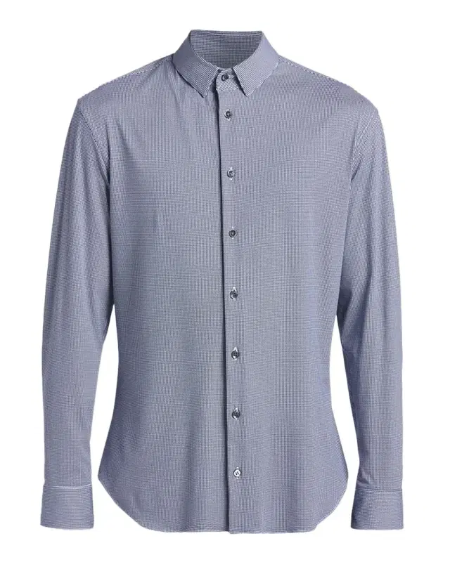 Men's Micro-Printed Stretch Button-Down Shirt Men's Micro-Printed Stretch Button-Down Shirt