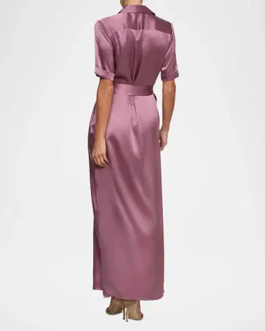 L'Agence Klement Cargo-Pocket Maxi Dress | Thumbnail 2 L'Agence Klement Cargo-Pocket Maxi Dress | Thumbnail 2