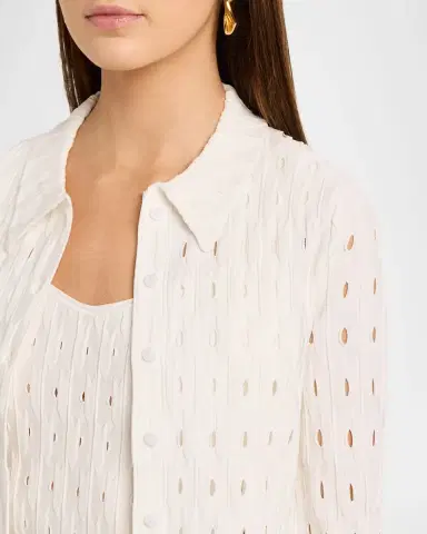 SIMKHAI Ellsworth Open Knit Cardigan | Thumbnail 5 SIMKHAI Ellsworth Open Knit Cardigan | Thumbnail 5