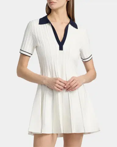 Simkhai Page Knit Polo Mini Dress | Thumbnail 3 Simkhai Page Knit Polo Mini Dress | Thumbnail 3