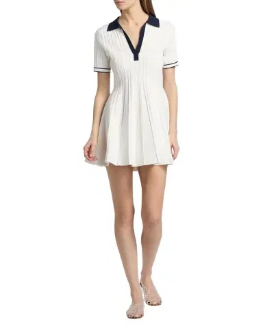 Simkhai Page Knit Polo Mini Dress | Thumbnail 1 Simkhai Page Knit Polo Mini Dress | Thumbnail 1