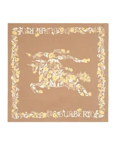 Burberry Floral EKD Silk Scarf | Thumbnail 1 Burberry Floral EKD Silk Scarf | Thumbnail 1