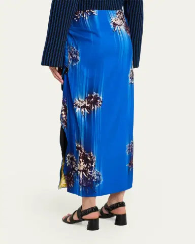 Proenza Schouler Cella Printed Double Crepe Skirt | Thumbnail 3 Proenza Schouler Cella Printed Double Crepe Skirt | Thumbnail 3