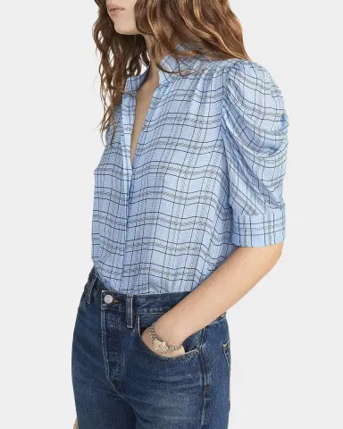 FRAME The Plaid Gillian Blouse | Thumbnail 8 FRAME The Plaid Gillian Blouse | Thumbnail 8