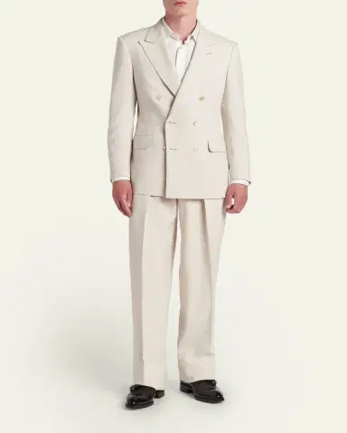 TOM FORD Men's Wool, Cashmere and Silk Double-Breasted Sport Coat | Thumbnail 2 TOM FORD Men's Wool, Cashmere and Silk Double-Breasted Sport Coat | Thumbnail 2
