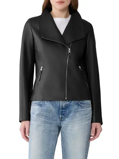 Soia & Kyo Women's Catherine Leather Biker Jacket - Black - Size Small | Thumbnail 3 Soia & Kyo Women's Catherine Leather Biker Jacket - Black - Size Small | Thumbnail 3