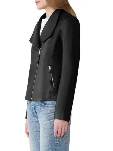Soia & Kyo Women's Catherine Leather Biker Jacket - Black - Size Small | Thumbnail 4 Soia & Kyo Women's Catherine Leather Biker Jacket - Black - Size Small | Thumbnail 4