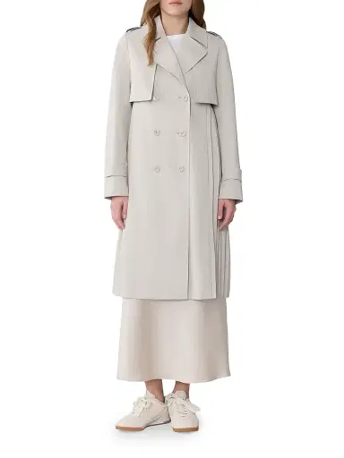 Soia & Kyo Women's Elanor Pleated Trench Coat - Light Oak - Size XL | Thumbnail 3 Soia & Kyo Women's Elanor Pleated Trench Coat - Light Oak - Size XL | Thumbnail 3