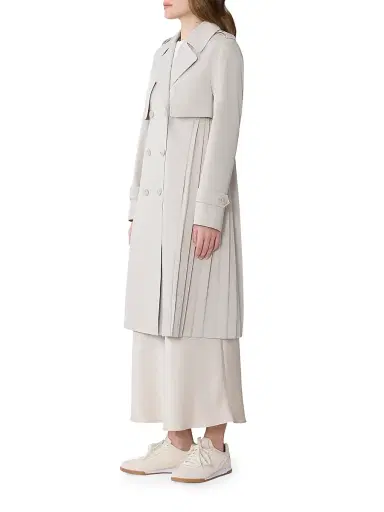 Soia & Kyo Women's Elanor Pleated Trench Coat - Light Oak - Size XL | Thumbnail 4 Soia & Kyo Women's Elanor Pleated Trench Coat - Light Oak - Size XL | Thumbnail 4