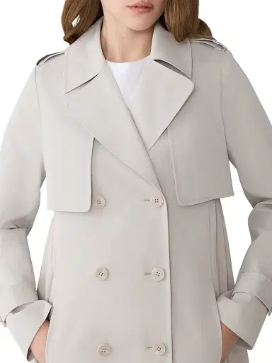 Soia & Kyo Women's Elanor Pleated Trench Coat - Light Oak - Size XL | Thumbnail 6 Soia & Kyo Women's Elanor Pleated Trench Coat - Light Oak - Size XL | Thumbnail 6