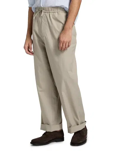 OFFICINE GÉNÉRALE Men Nilson Cotton Poplin Drawstring Pants | Thumbnail 4 OFFICINE GÉNÉRALE Men Nilson Cotton Poplin Drawstring Pants | Thumbnail 4