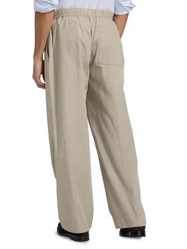 OFFICINE GÉNÉRALE Men Nilson Cotton Poplin Drawstring Pants | Thumbnail 5 OFFICINE GÉNÉRALE Men Nilson Cotton Poplin Drawstring Pants | Thumbnail 5