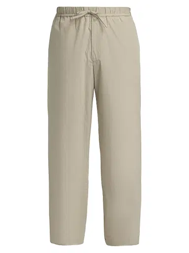 OFFICINE GÉNÉRALE Men Nilson Cotton Poplin Drawstring Pants | Thumbnail 1 OFFICINE GÉNÉRALE Men Nilson Cotton Poplin Drawstring Pants | Thumbnail 1