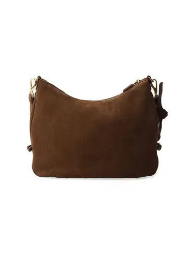 Prada Women's Fold Suede Shoulder Bag - Brown | Thumbnail 5 Prada Women's Fold Suede Shoulder Bag - Brown | Thumbnail 5