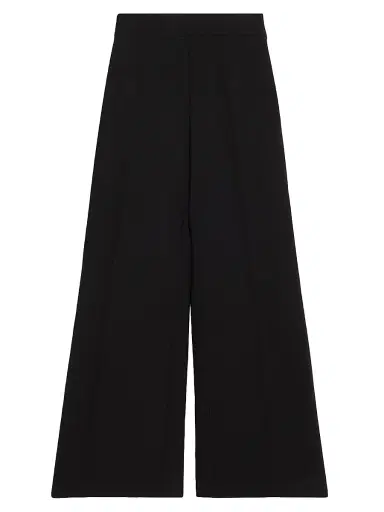 Carolina Herrera Women's Wool High-Rise Wide-Leg Pants - Black | Thumbnail 1 Carolina Herrera Women's Wool High-Rise Wide-Leg Pants - Black | Thumbnail 1