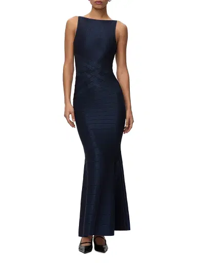 Hervé Léger Women's The Dion Bandage Mermaid Gown | Thumbnail 3 Hervé Léger Women's The Dion Bandage Mermaid Gown | Thumbnail 3