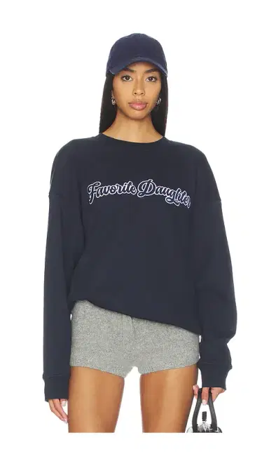 Favorite Daughter The Varsity Embroidered Sweater | Thumbnail 1 Favorite Daughter The Varsity Embroidered Sweater | Thumbnail 1
