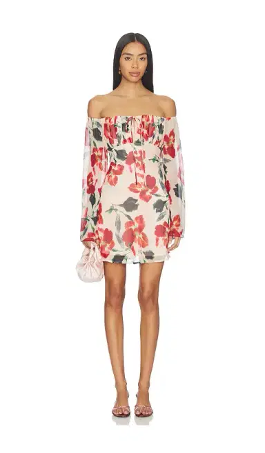MINKPINK Arabella Off Shoulder Dress | Thumbnail 1 MINKPINK Arabella Off Shoulder Dress | Thumbnail 1