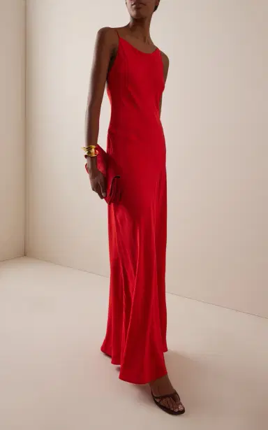 Staud Toluca Silk Maxi Dress | Thumbnail 2 Staud Toluca Silk Maxi Dress | Thumbnail 2