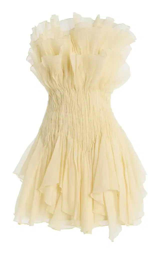 Nisha One-Shoulder Organza Mini Dress Nisha One-Shoulder Organza Mini Dress