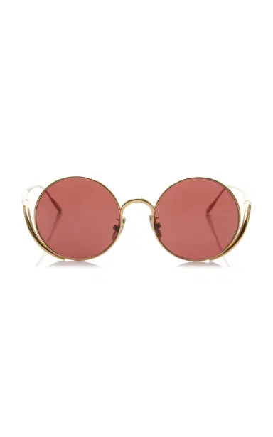 Loewe Island Round-Frame Metal Sunglasses | Thumbnail 3 Loewe Island Round-Frame Metal Sunglasses | Thumbnail 3