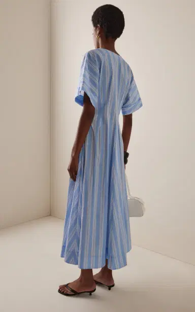Staud Elle Stretch-Cotton Midi Dress | Thumbnail 4 Staud Elle Stretch-Cotton Midi Dress | Thumbnail 4