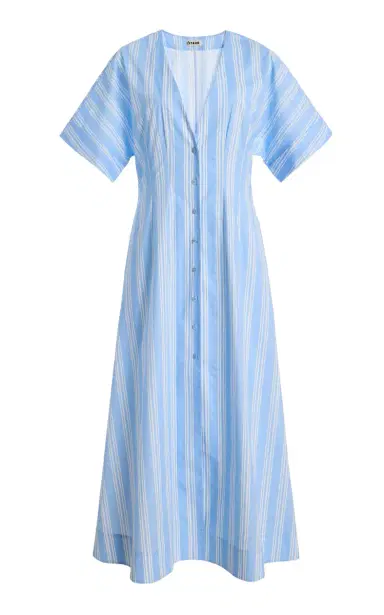 Staud Elle Stretch-Cotton Midi Dress | Thumbnail 1 Staud Elle Stretch-Cotton Midi Dress | Thumbnail 1