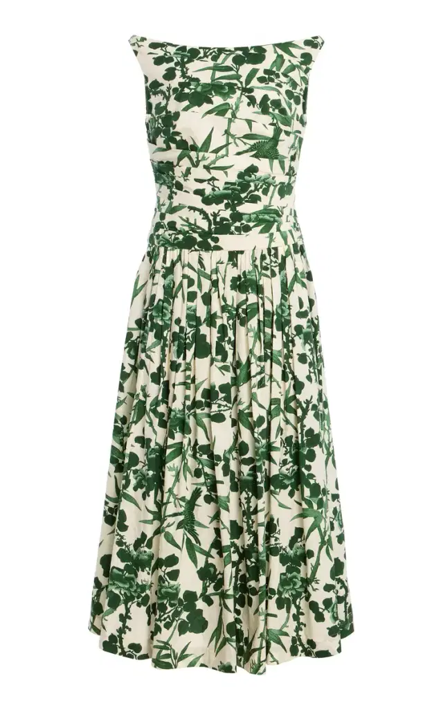 Zora Toile Cotton Midi Dress Zora Toile Cotton Midi Dress